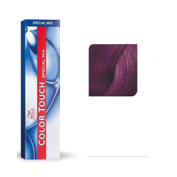 Vopsea fara Amoniac Mixton - Wella Professionals Color Touch Special Mix nuanta 0/68 violet albastrui imagine