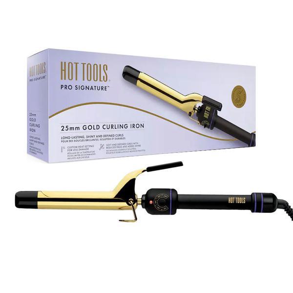 Ondulator Hot Tools Gold Curling, 25 mm, placat cu aur, Pro Signature, Htir1575uke Aparate