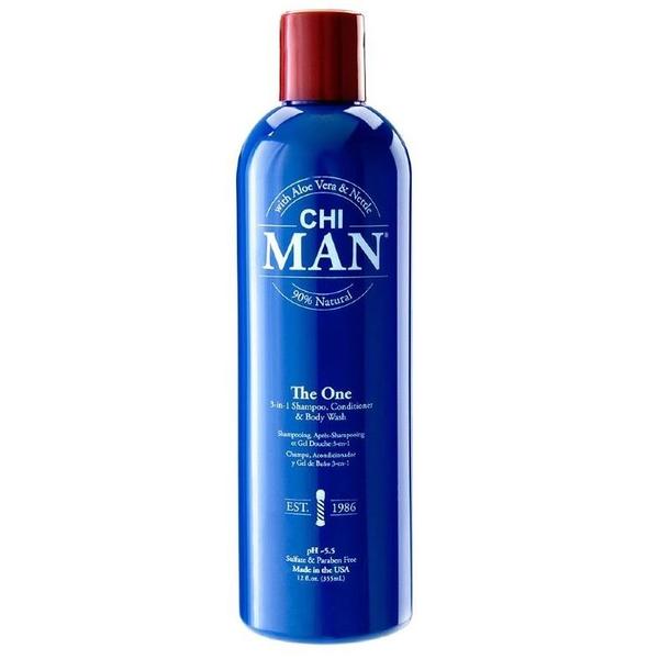 Sampon, Balsam si Gel de Dus pentru Barbati – Chi Man The One 3-in-1 Shampoo, Conditioner & Body Wash, 355 ml CHI