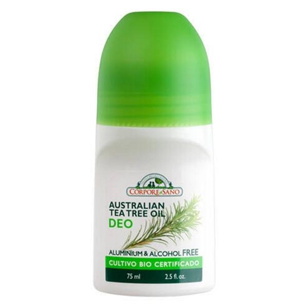 Deodorant Roll-on Racoritor cu Ulei Esential Australian de Tea Tree Corpore Sano, 75 ml