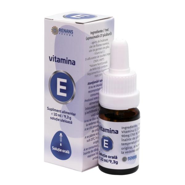 Vitamina E Solutie Orala Renans Pharma, 10 ml