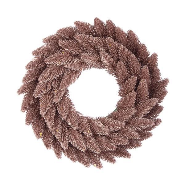 Coronita brad artificial roz fancy 30 cm