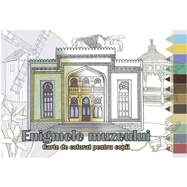 Enigmele muzeului. carte de colorat pentru copii - silvia chirila, editura lexon prim