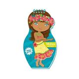 Carte mini de colorat, în limba germană, cu stickere, Trötsch Mal, Mini Girls Mohea in Tahiti, 3-10 ani