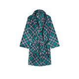 Halat, Victoria's Secret, Logo Short Cozy, Green Plaid, Marime M