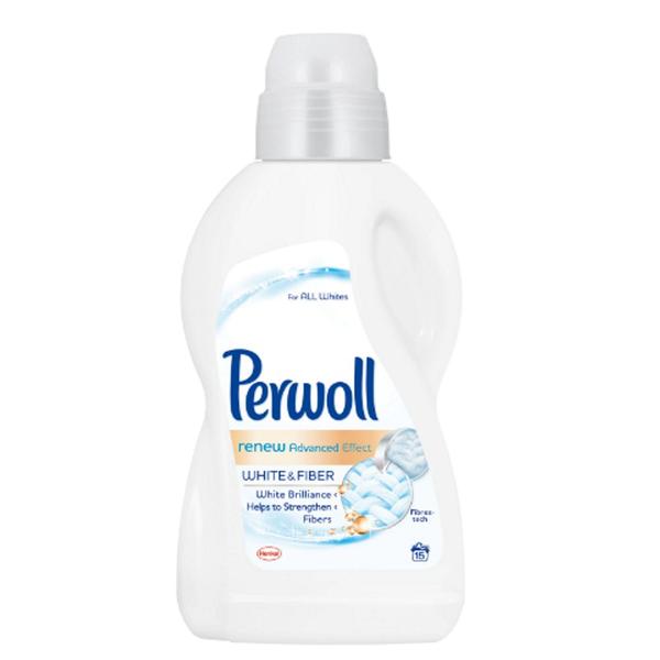 Detergent Lichid pentru Rufe Albe - Perwoll Renew Advanced Effect White & Fiber for All Whites, 900 ml