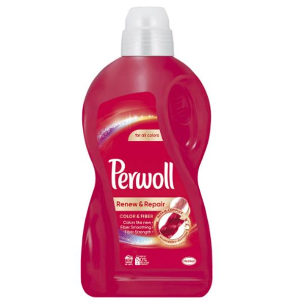 Detergent Lichid pentru Rufe Colorate - Perwoll Renew & Repair Color & Fiber for All Colors, 1800 ml