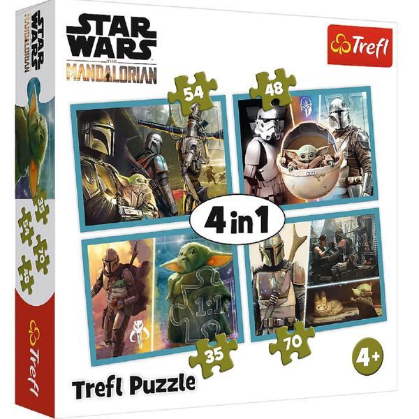 Puzzle 4 in 1. mandalorian si lumea lui