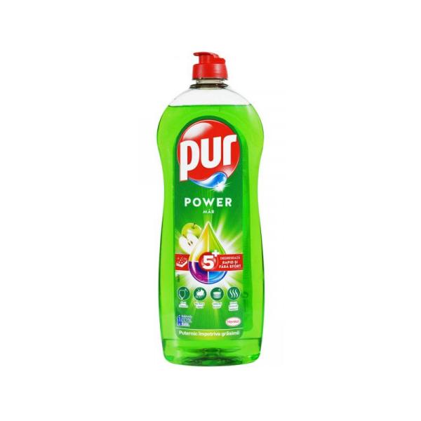 Detergent Lichid de Vase cu Aroma de Mar - Pur Power 5+, 750 ml: