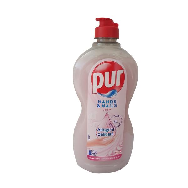 Detergent Lichid de Vase cu Calciu – Pur Hand & Nails Calcium, 450 m