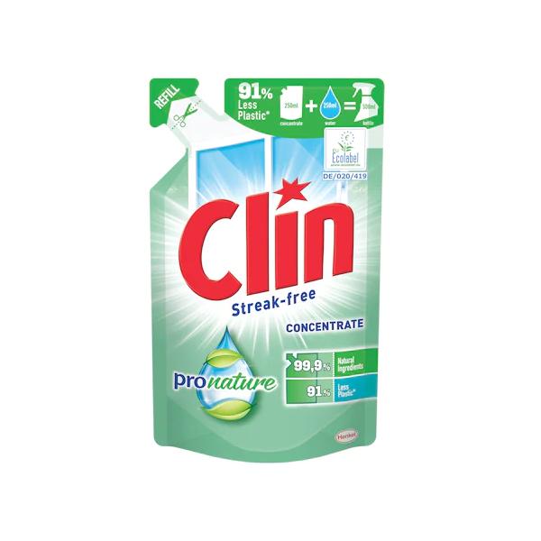 Rezerva Concentrata Detergent de Geamuri - Clin Streak-free Pro Nature Concentrate Refill, 250 ml