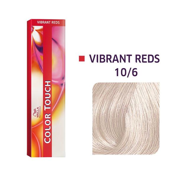 Vopsea de Par Demipermanenta - Wella Professionals Color Touch, 10/6, blond luminos deschis violet, 60 ml