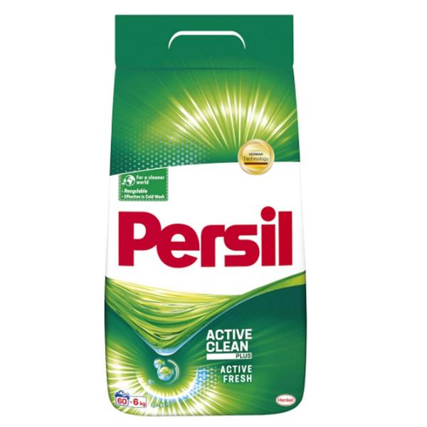 Detergent pudra automat pentru rufe - persil regular active clean plus active fresh, 6000 g