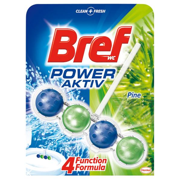 Odorizant Toaleta cu Parfum de Pin - Bref Wc Power Aktiv Pine, 50 g