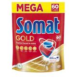 Detergent Tablete pentru Masina de Spalat Vase - Somat Gold Against Burn-it Stains, 60 buc