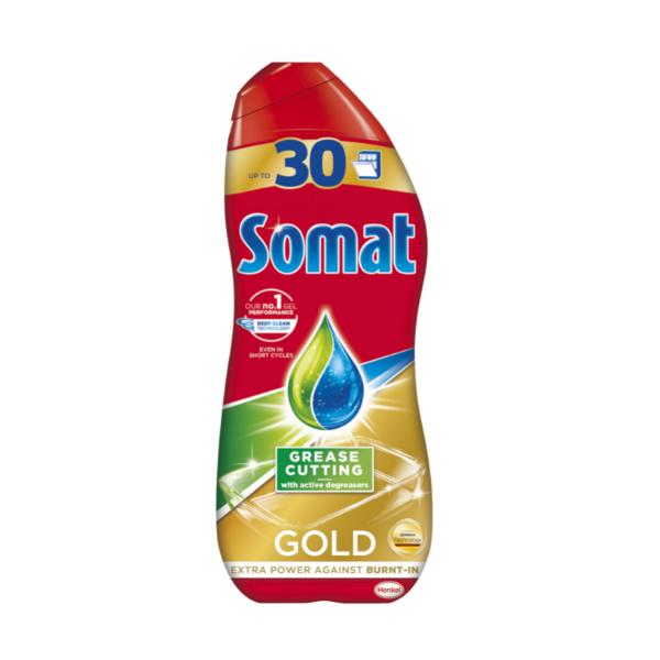 Detergent pentru Masina de Spalat Vase – Somat Gold Grease Cutting Extra Power Against Burnt-in, 540 ml