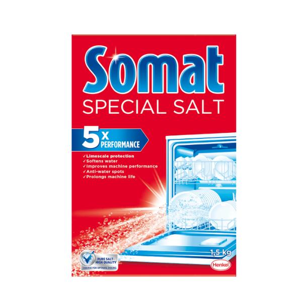 Sare Dedurizanta pentru Masina de Spalat Vase - Somat Special Salt, 1500 g