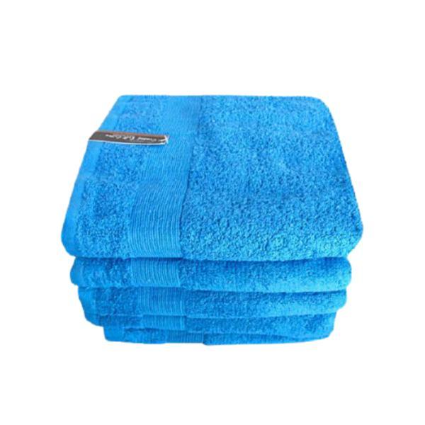 Set 5 prosoape combed yarn, 50×90 cm, 100% bumbac, 500 gsm, albastru