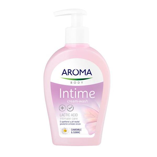 Gel pentru Igiena Intima cu Extract de Musetel, Sumac si Acid Lactic - Aroma Intime Wash Gel Lactic Acid, Camomile & Sumac, 250 ml