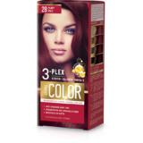 Vopsea Crema Permanenta - Aroma Color 3-Plex Permanent Hair Color Cream, nuanta 28 Ruby Red, 90 ml