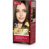 Vopsea Crema Permanenta - Aroma Color 3-Plex Permanent Hair Color Cream, nuanta 20 Milk Chocolate, 90 ml
