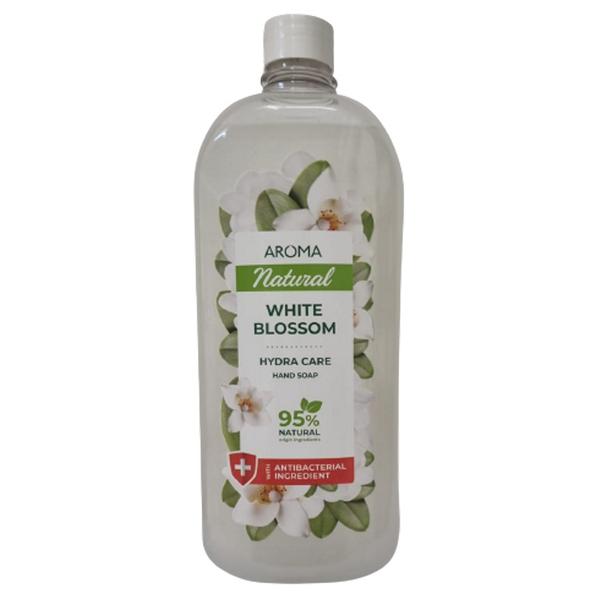 Rezerva Sapun Lichid Cu Aroma Florala – Aroma Natural White Blossom Hydra Care Hand Soap Refill, 900 ml 900 imagine noua