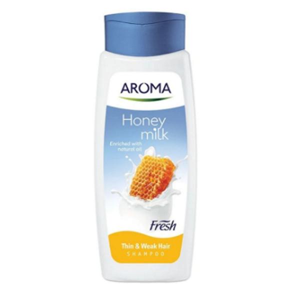 Sampon cu lapte si miere pentru par subtire si fragil - aroma honey milk fresh thin   weak hair shampoo, 400 ml