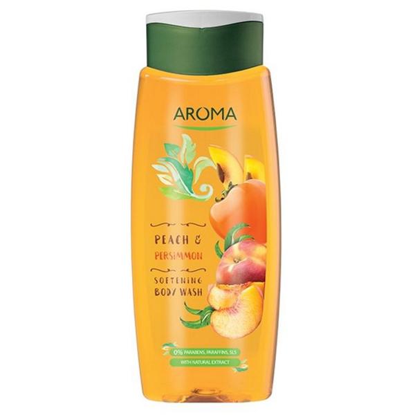 Gel de Dus cu Aroma de Piersici si Curmal Japonez – Aroma Peach & Persimmon Softening Body Wash, 400 ml Aroma