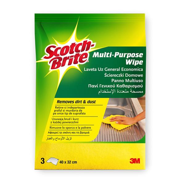 Laveta Uz General Economica - 3M Scotch Brite Multi-Purpose Wipe, 3 buc