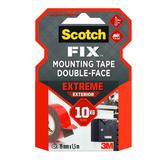 Banda Dublu Adeziva Montare Super Rezistenta  - 3M Scotch Fix Mounting Tape Double-Face Extreme Exterior, 10 kg, 19 mm x 1.5 m, 1 buc