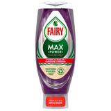 Detergent de Vase cu Parfum de Flori de Cires - Fairy Max Power Flori de Cires, 650 ml