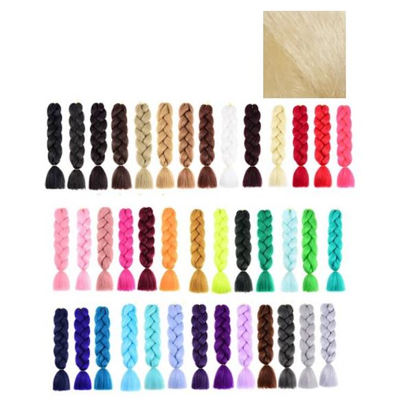 Extensii Colorate pentru Impletituri Blond-Deschis Lucy Style 2000, 1 buc 2000 poza noua reduceri 2022
