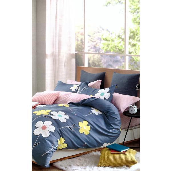 Lenjerie din bumbac 100%, Fleur  - Dimensiuni Cearceaf pat: 250 x 230 cm