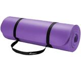 Saltea fitness, yoga, pilates, aerobic, gimnastica de sarcina si wellness TRESKO®, lavabila, curea de transport, anti-alunecare, rezistenta la uzura, 185 x 60 x 1.5 cm, lila