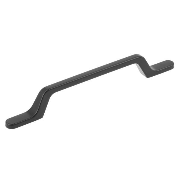 Maner pentru mobila flavio, finisaj negru mat, l:161 mm