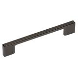 Maner pentru mobila Uzo, finisaj crom negru, L:160 mm