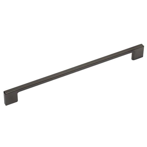 Maner pentru mobila uzo, finisaj crom negru, l:352 mm