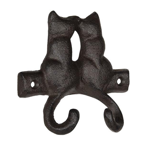 Cuier de perete din fier maro cat 12 cm x 4 cm x 12 h