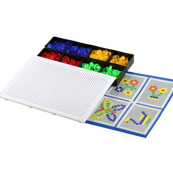 Joc creativ mozaic, 1 plansa cu 88 pioneze in 4 culori, onemisflot