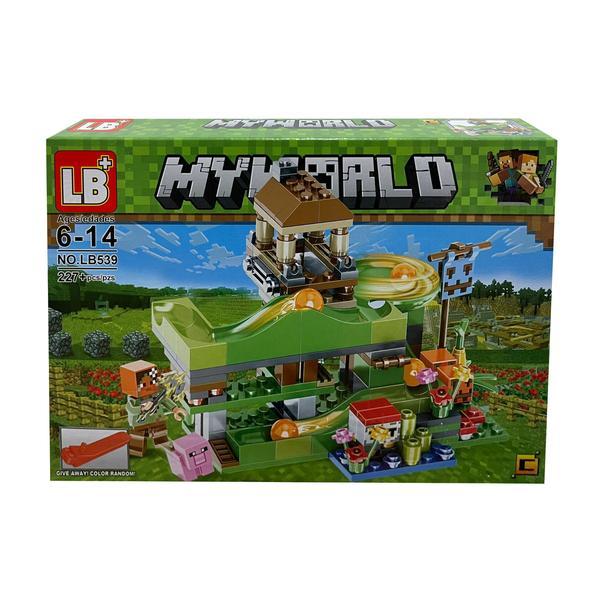 Set de constructie lb+, my world of minecraft cu efecte luminoase si parti mobile, 227 piese