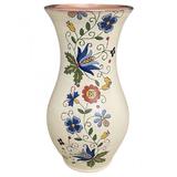 Vaza ceramica alba cu motive traditionale - Ceramica Martinescu