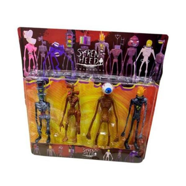 Figurine siren head 4/set - china