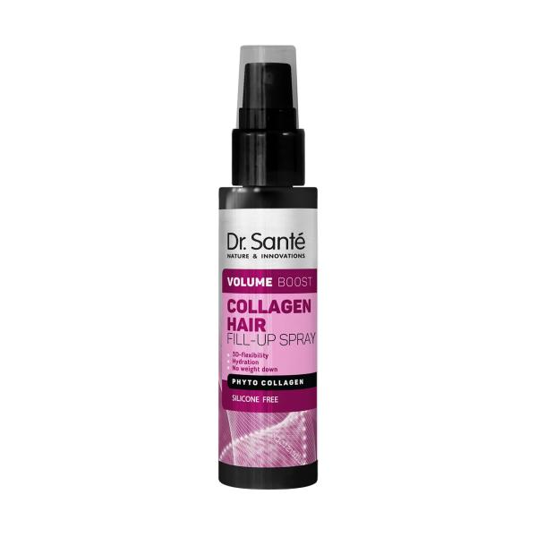 Spray pentru Volum si Hidratare 3 D-Flexibility cu Phyto Collagen fara Silicon – Dr. Sante Volume Boost Collagen Hair Fill-up Spray Silicon Free, 150 ml Dr. Sante