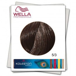 Vopsea Permanenta - Wella Professionals Koleston Perfect nuanta 5/3 castaniu deschis auriu