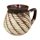 Cana din ceramica decorata manual rustic 2 - Ceramica Martinescu