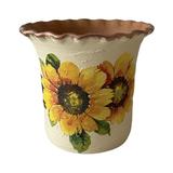 Vaza ceramica cu floarea soarelui - Ceramica Martinescu
