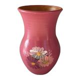 Vaza ceramica fuchsia,cu margarete - Ceramica Martinescu