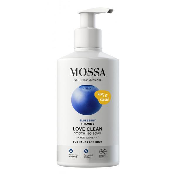 Sapun lichid pentru maini si corp mossa love clean, 300ml