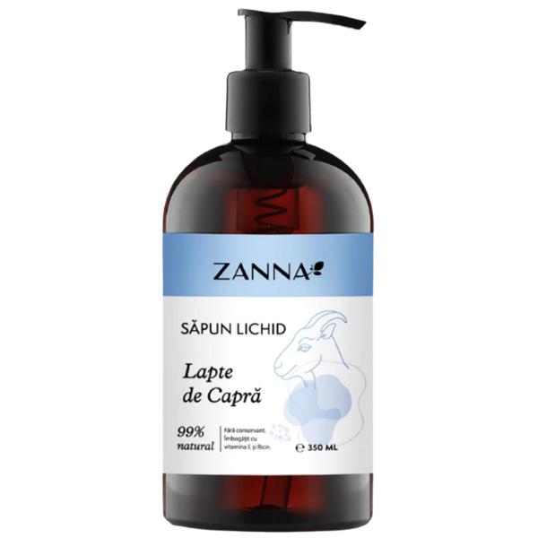 Sapun Lichid cu Lapte de Capra Zanna, 350 ml