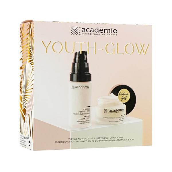 Set cadou Academie Coffret Youth Glow pentru corectarea semnelor de avansare in varsta Ser 30ml + Crema tratament 30ml 30ml imagine 2022